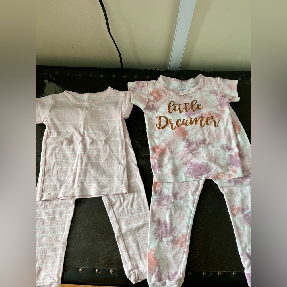 Set of 2 short sleeve pajamas